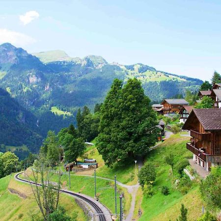 Holiday flat #1, Chalet Aberot, Wengen, Switzerland Buitenkant foto