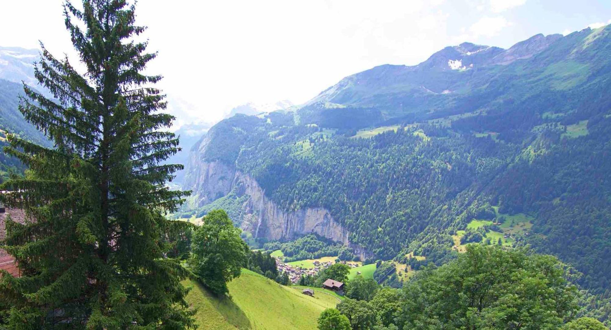 Holiday flat #1, Chalet Aberot, Wengen, Switzerland Buitenkant foto