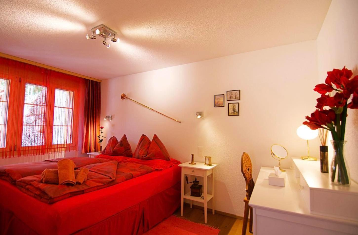 Holiday flat #1, Chalet Aberot, Wengen, Switzerland Buitenkant foto