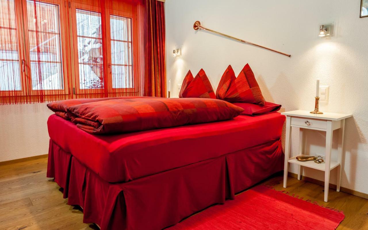 Holiday flat #1, Chalet Aberot, Wengen, Switzerland Buitenkant foto