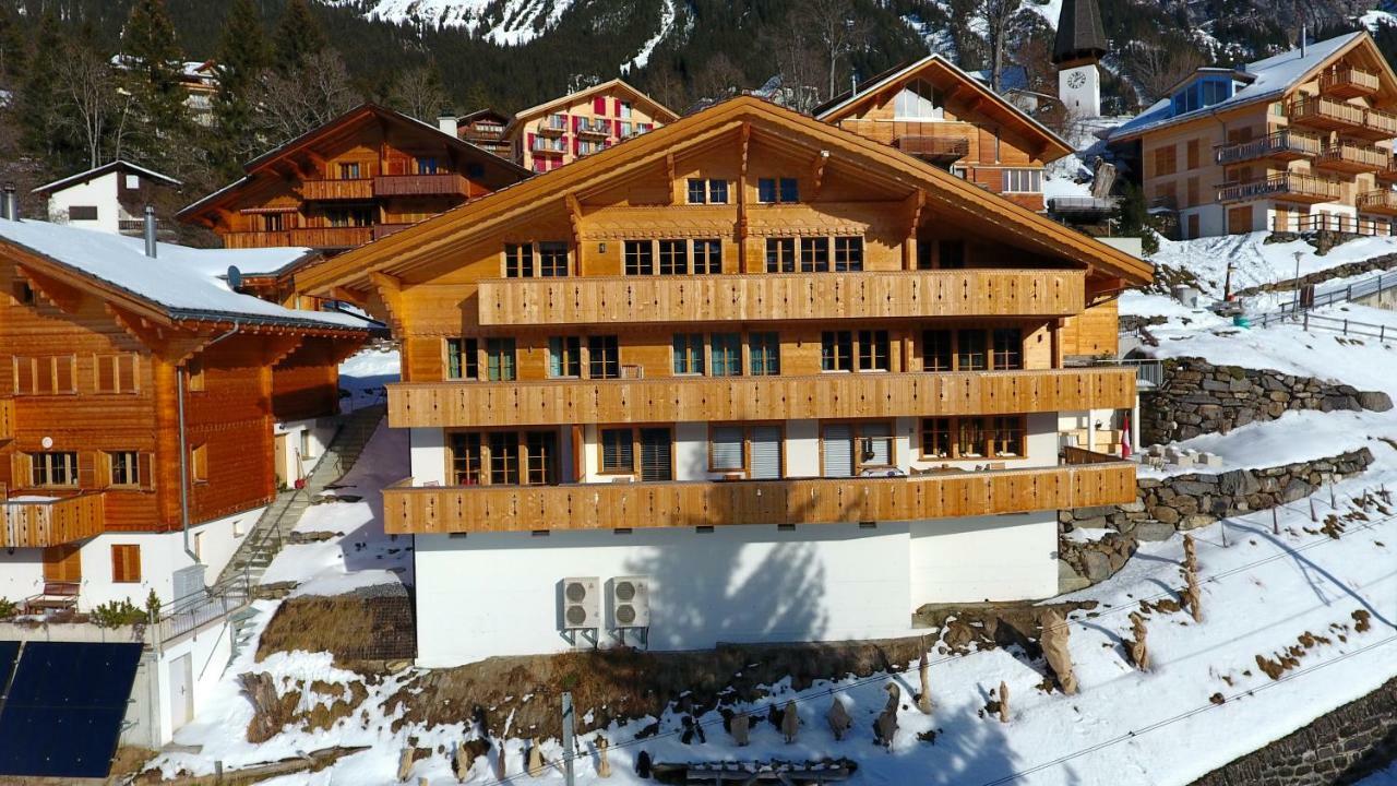 Holiday flat #1, Chalet Aberot, Wengen, Switzerland Buitenkant foto